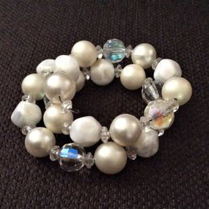 Vintage wrap-around 'pearl' bracelet